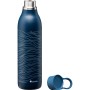 Termopudele CityLoop Thermavac eCycle Water Bottle 0.6L pārstrādāta nerūs. tērauda / tumši zila Wave