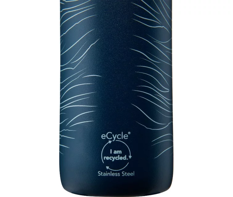 Термо бутылка CityLoop Thermavac eCycle Water Bottle 0.6Л, переработанная из нержавеющей стали / темно-синяя Wave Термо бутылка CityLoop Thermavac eCycle Water Bottle 0.6Л, переработанная из нержавеющей стали / темно-синяя Wave