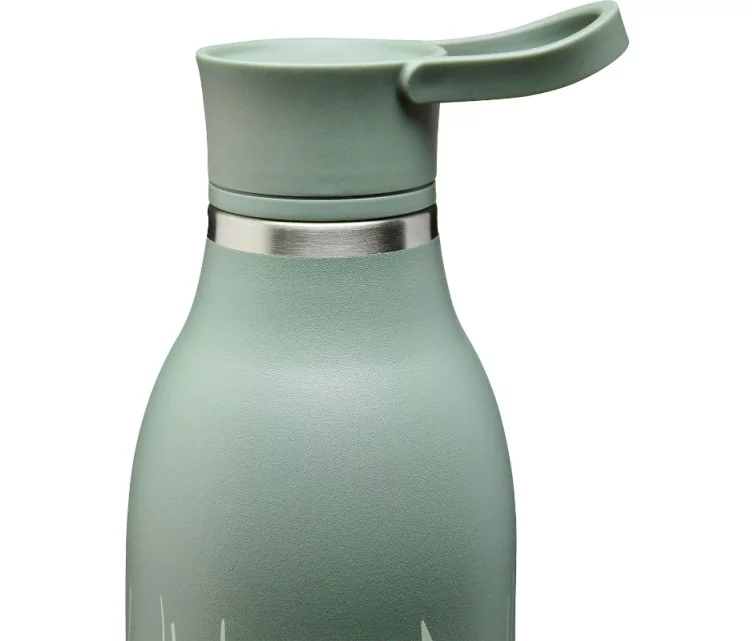 Termopudele CityLoop Thermavac eCycle Water Bottle 0.6L pārstrādāta nerūs. tērauda / pelēcīgi zaļa Leaf Termopudele CityLoop Thermavac eCycle Water Bottle 0.6L pārstrādāta nerūs. tērauda / pelēcīgi zaļa Leaf