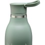 CityLoop Thermavac eCycle Water Bottle 0.6L recycled stainless. Steel / Greyish Green Leaf