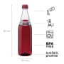 Fresco Twist & Go Water Bottle 0,7L burgundy red