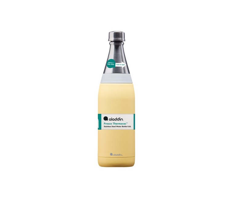 Termopudele Fresco Thermavac Water Bottle 0,6L dzeltena