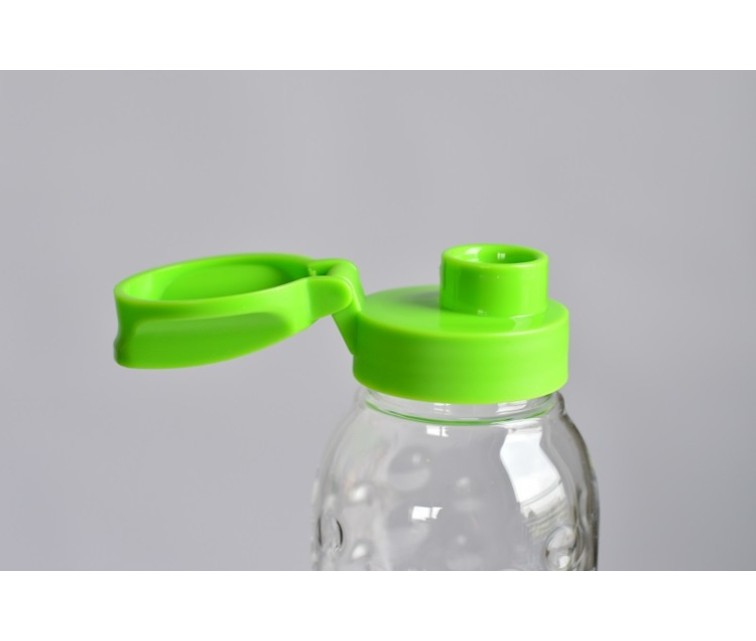 Bottle Dots Bottle 0,45L transparent/green