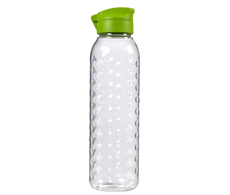 Bottle Dots Bottle 0,75L transparent/green