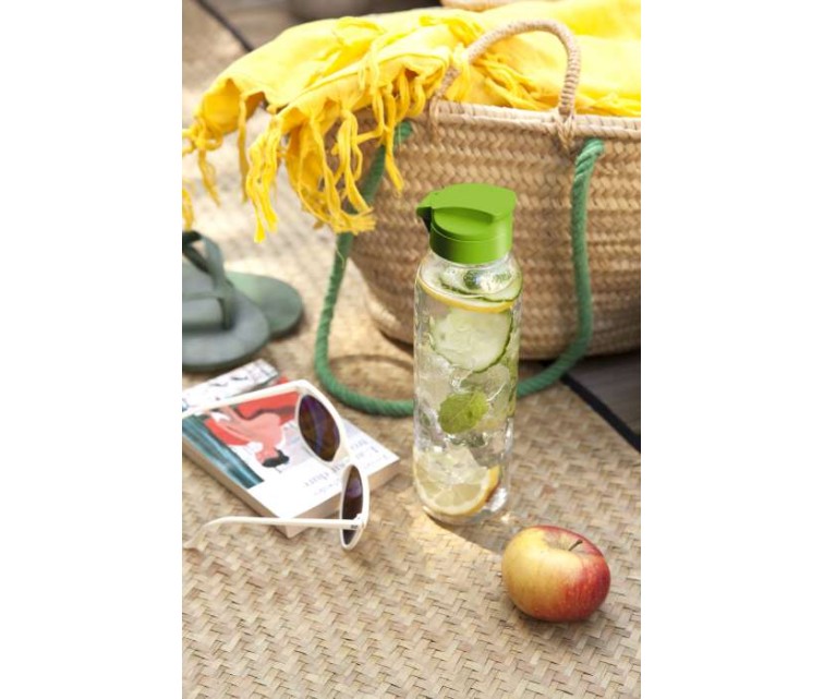 Bottle Dots Bottle 0,75L transparent/green