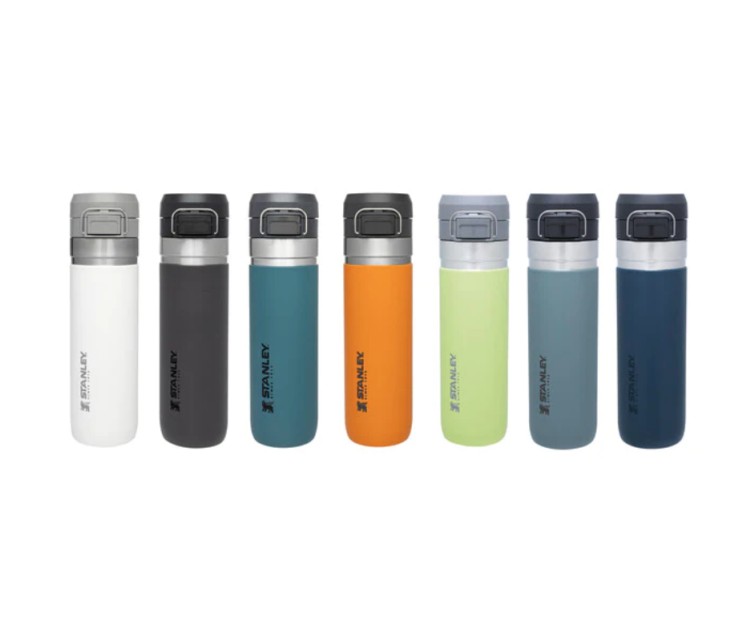 The Quick Flip Water Bottle Go 1,06L blue-grey