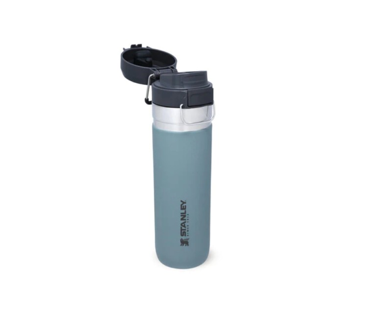 The Quick Flip Water Bottle Go 0,71L blue-grey