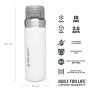 The Quick Flip Water Bottle Go 1,06L, white