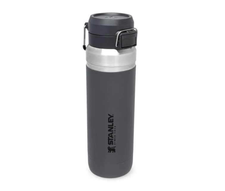 Термобутылка The Quick Flip Water Bottle Go 1.06L тёмно-серая