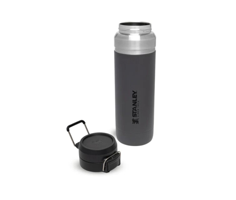 Termopudele The Quick Flip Water Bottle Go 1,06L tumši pelēka