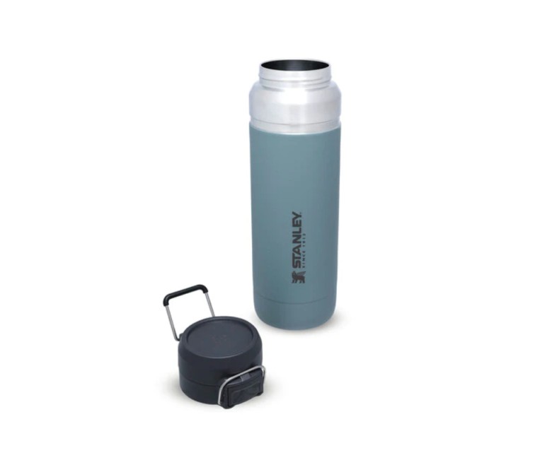 The Quick Flip Water Bottle Go 1,06L blue-grey