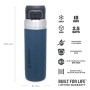 The Quick Flip Water Bottle Go 1,06L, dark blue