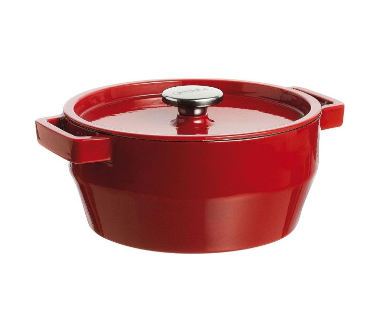 2.2L PYREX round cast iron/Ø20cm/red