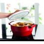 Кастрюля 3,6 л PYREX круглая из чугуна / Ø24см / красная