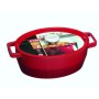 Saucepan 3.8L PYREX oval cast iron 29cm / red