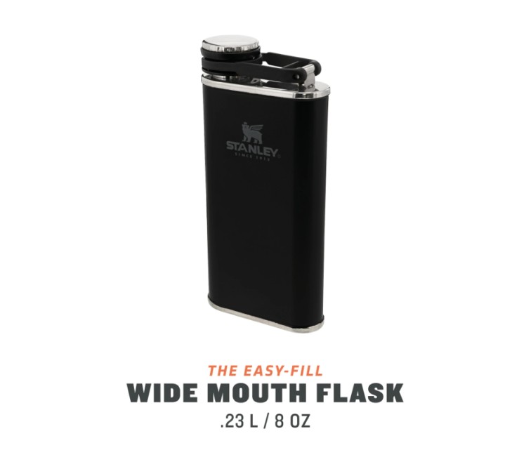 Classic flask 0,23L mat black