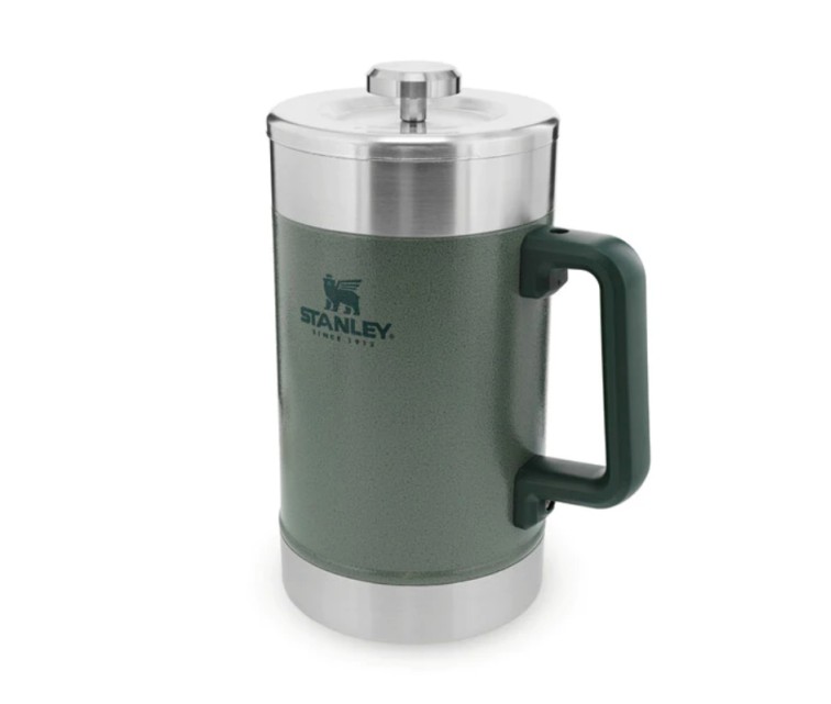 Kafijas nospiežamā termokanna The Stay-Hot French Press 1,4L zaļa