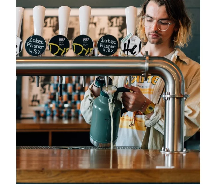Кувшин для пива The Easy-Pour Growler Classic 1,9 л зеленый Кувшин для пива The Easy-Pour Growler Classic 1,9 л зеленый