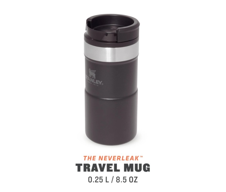 Термокружка The NeverLeak Travel Mug 0.25L черная матовая