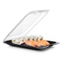 Food storage container for fruit and sushi Coctail 17x25,2x3,2cm black