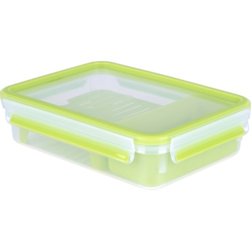 Pārtikas uzglabāšanas trauks pusdienām Masterseal To Go taisnstūris 1,2L Pārtikas uzglabāšanas trauks pusdienām Masterseal To Go taisnstūris 1,2L