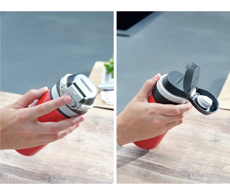 LEIFHEIT Termokrūze Flip 350ml sarkana LEIFHEIT Termokrūze Flip 350ml sarkana