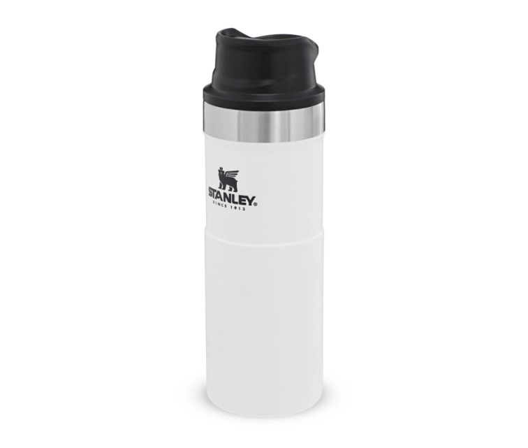 Termokrūze The Trigger-Action Travel Mug Classic 0,47L balta Termokrūze The Trigger-Action Travel Mug Classic 0,47L balta
