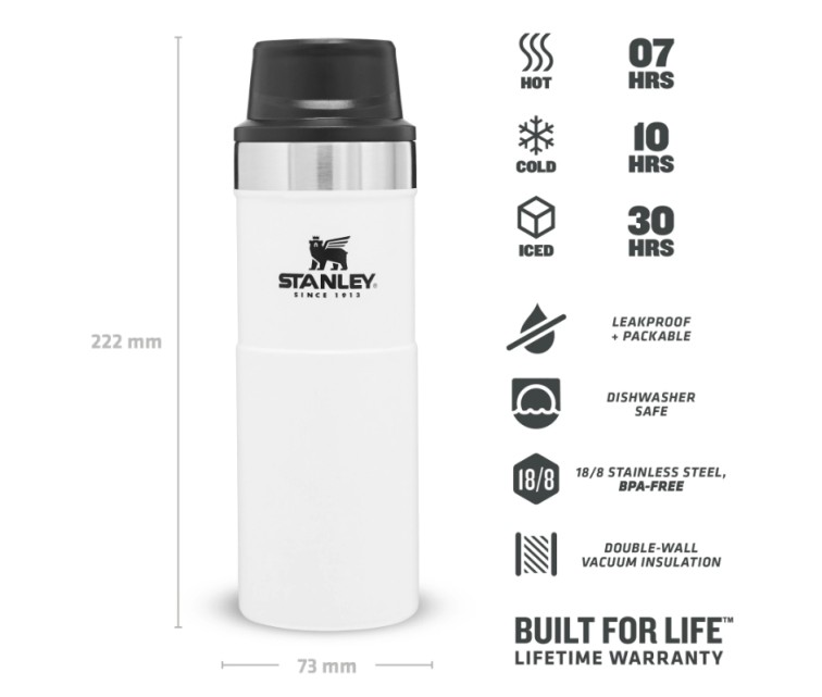 The Trigger-Action Travel Mug Classic 0,47L white