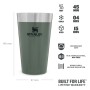 Adventure The Stacking Beer Pint 0,47L green