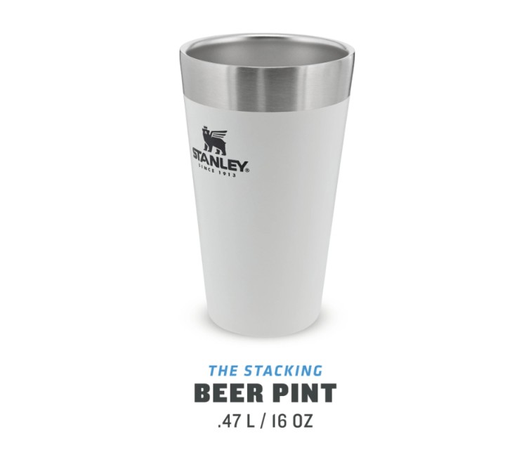 Beer mug Adventure The Stacking Beer Pint 0,47L white