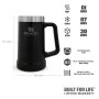 Adventure The Big Grip Beer Stein 0,7L mat black Adventure The Big Grip Beer Stein 0,7L mat black