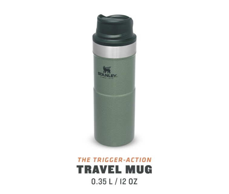 Термокружка The Trigger-Action Travel Mug Classic 0.35L зеленая