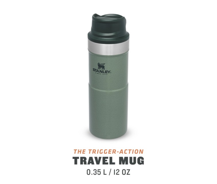 Termokrūze The Trigger-Action Travel Mug Classic 0,35L zaļa Termokrūze The Trigger-Action Travel Mug Classic 0,35L zaļa