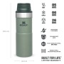 Термокружка The Trigger-Action Travel Mug Classic 0.35L зеленая