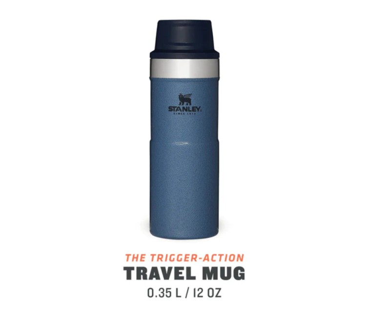 Термокружка The Trigger-Action Travel Mug Classic 0,35л светло-голубая