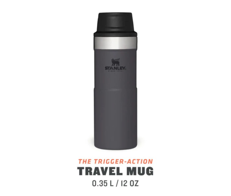 Термокружка The Trigger-Action Travel Mug Classic 0,35л темно-серая