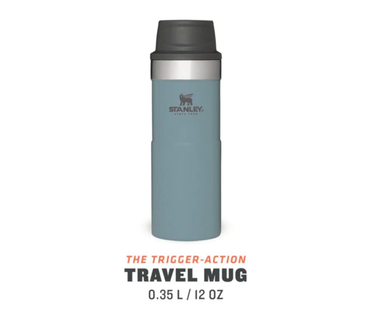 The Trigger-Action Travel Mug Classic 0,35L blue-grey
