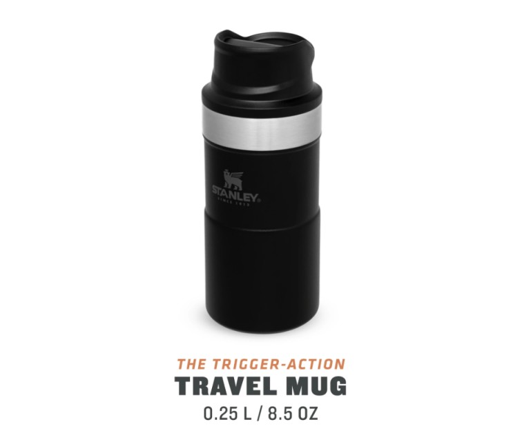 Termokrūze The Trigger-Action Travel Mug Classic 0,25L matēti melna