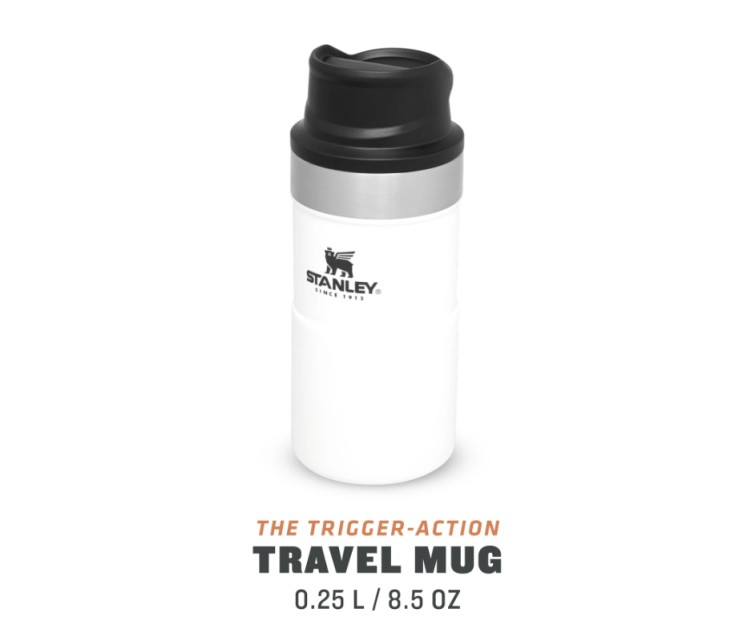 Termokrūze The Trigger-Action Travel Mug Classic 0,25L balta
