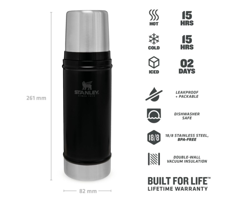 Thermos The Legendary Classic 0,47L mat black