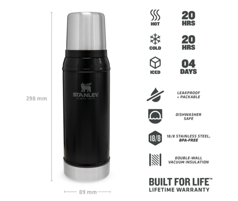 Thermos The Legendary Classic 0,75L mat black