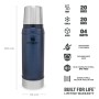 Termoss The Legendary Classic 0,75L zils Termoss The Legendary Classic 0,75L zils
