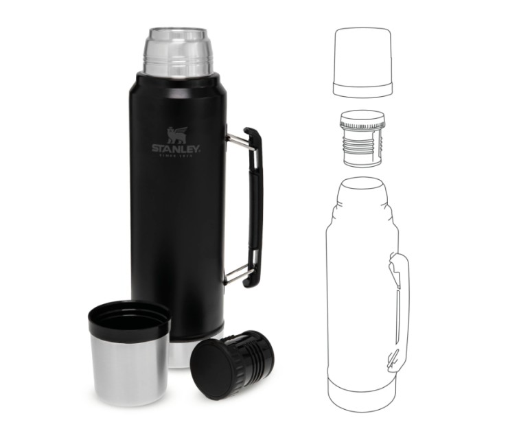 Thermos The Legendary Classic 1L, mat black