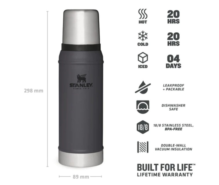 Thermos The Legendary Classic 0,75L dark grey