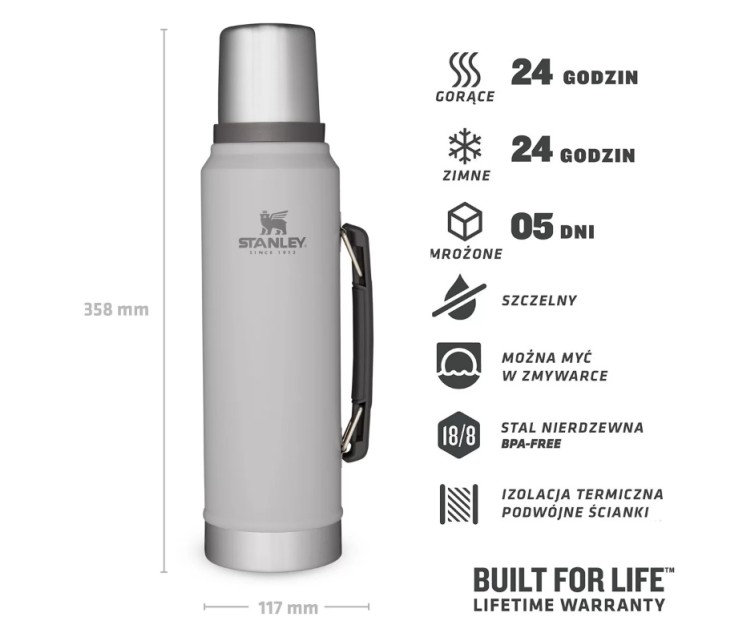 Thermos The Legendary Classic 1L light grey