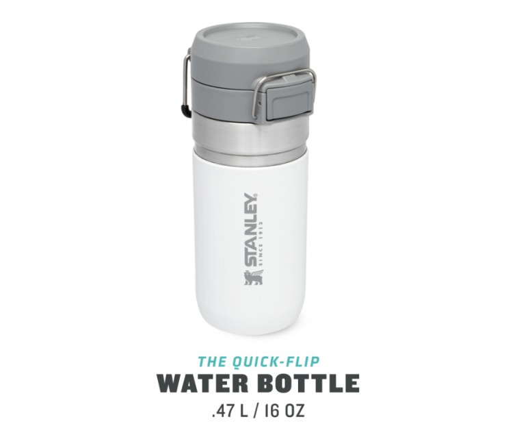 Термобутылка The Quick Flip Water Bottle Go 0,47л, белый