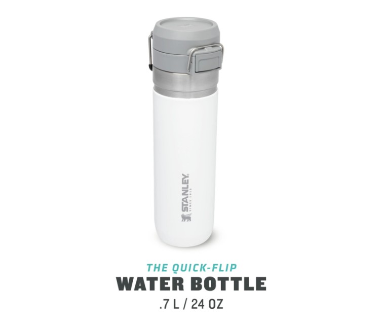 The Quick Flip Water Bottle Go 0,71L, white
