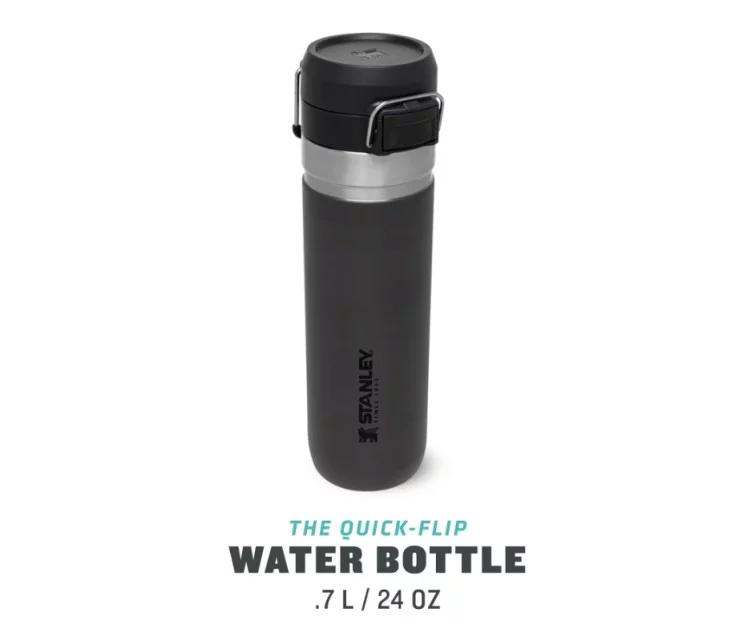 The Quick Flip Water Bottle Go 0,71L dark grey The Quick Flip Water Bottle Go 0,71L dark grey