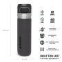 The Quick Flip Water Bottle Go 0,71L dark grey