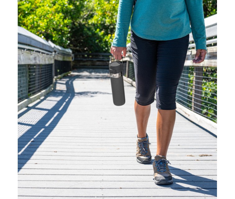 The Quick Flip Water Bottle Go 0,71L dark grey